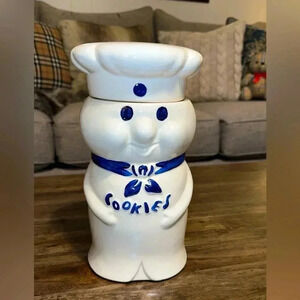 SALE~~Vintage 1973 Pillsbury Doughboy 11” Cookie Jar Collectible “Cookies”